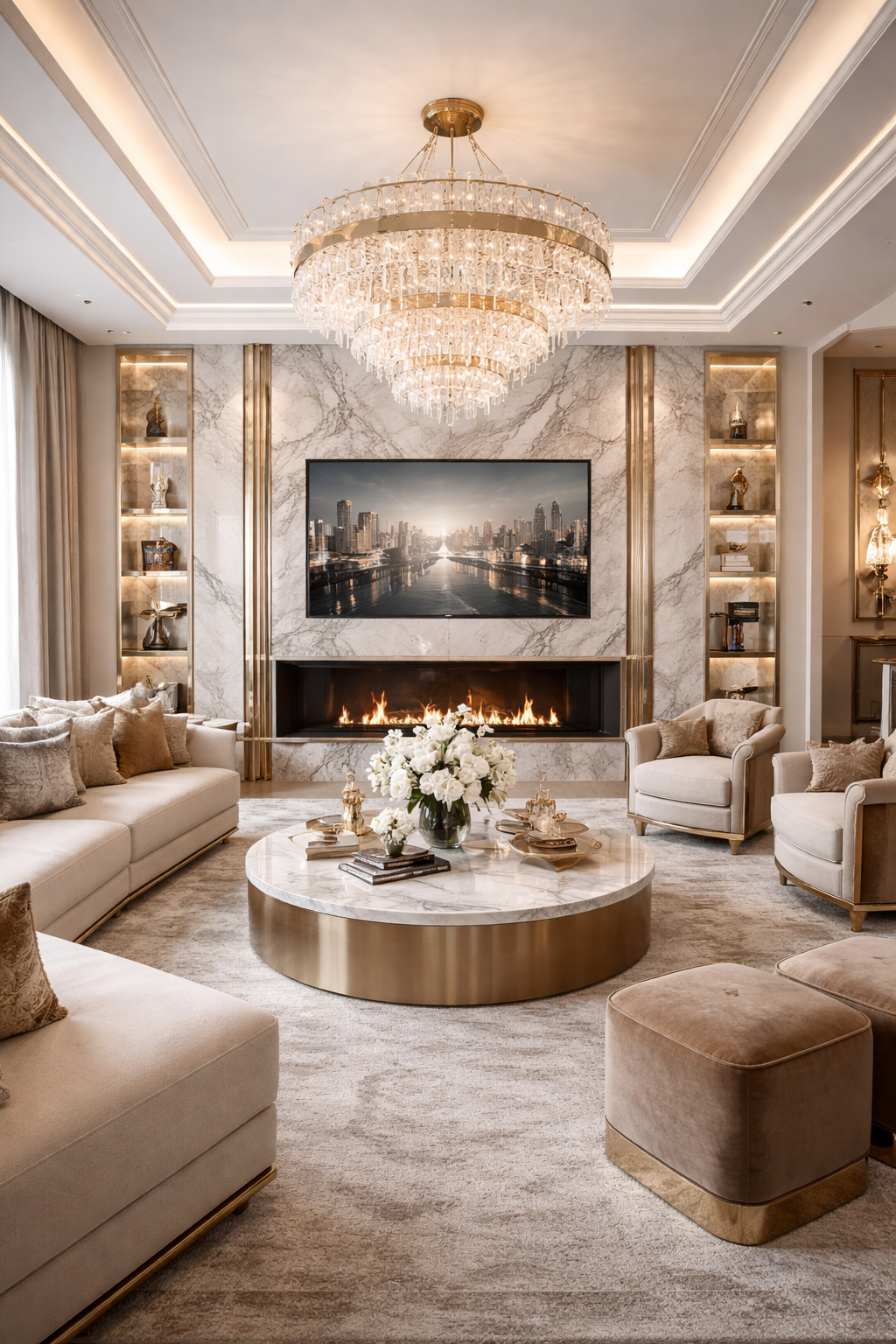 Home luxurious modern living room design