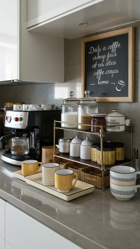 Stylish Countertop Coffee Station Ideas for Modern Homes