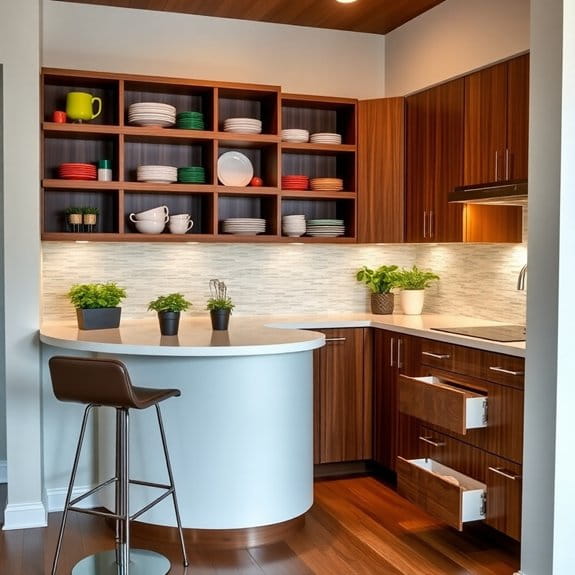 5 Convert Small Kitchen into Modern Kitchen Corner Makeover Ideas