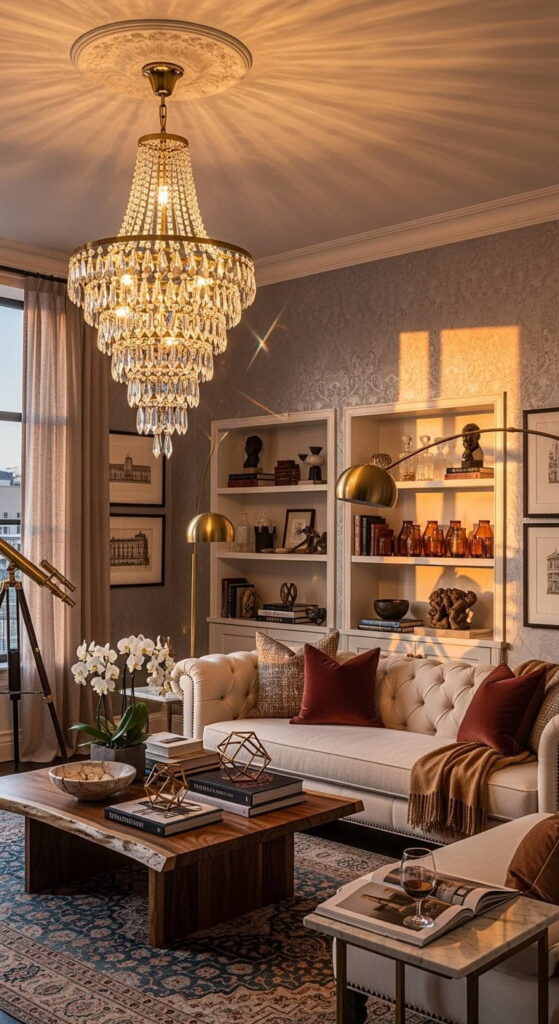 Elegant Chandelier Centerpiece