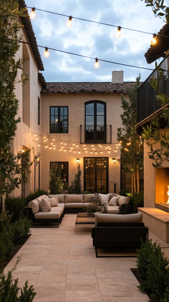 Cozy outdoor courtyard ideas