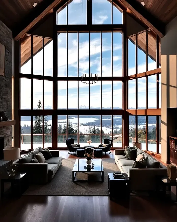 Farmhouse Living Room Big Window Inspiration