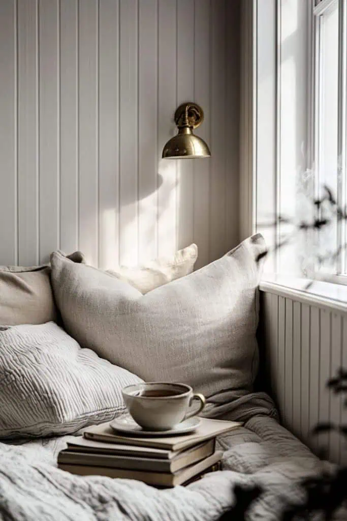 Modern beadboard walls