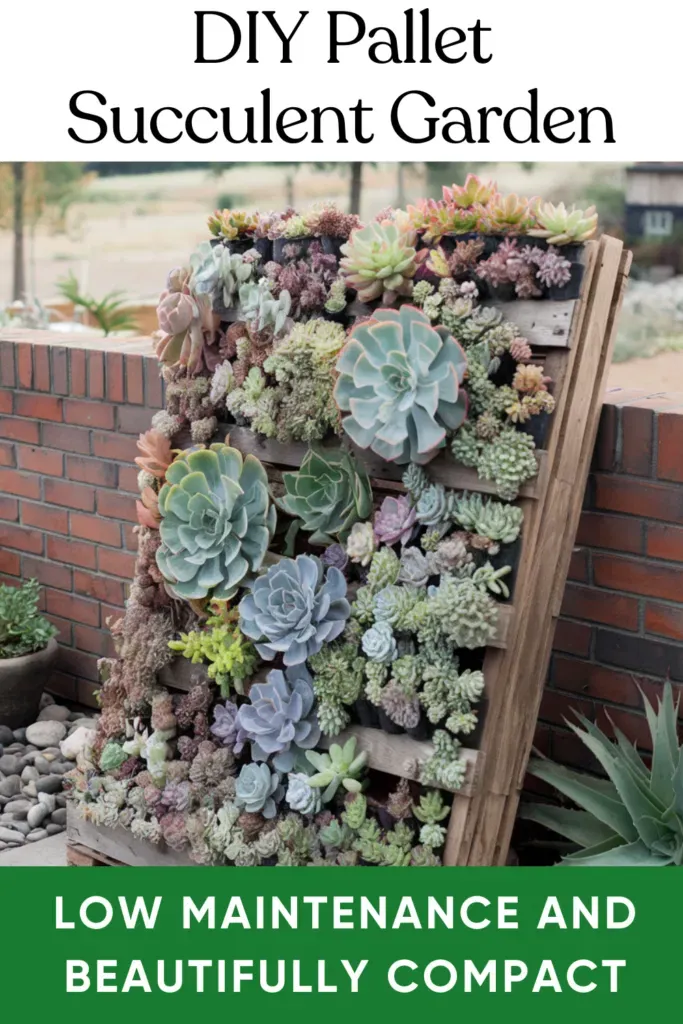 Rustic Pallet Garden Planter Design