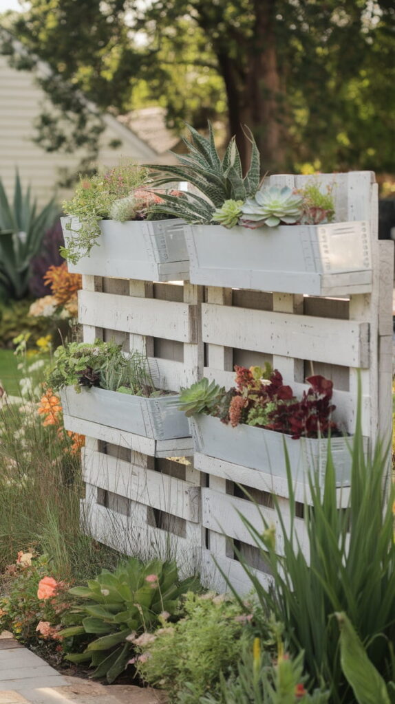 Pallet Fence Planter Ideas