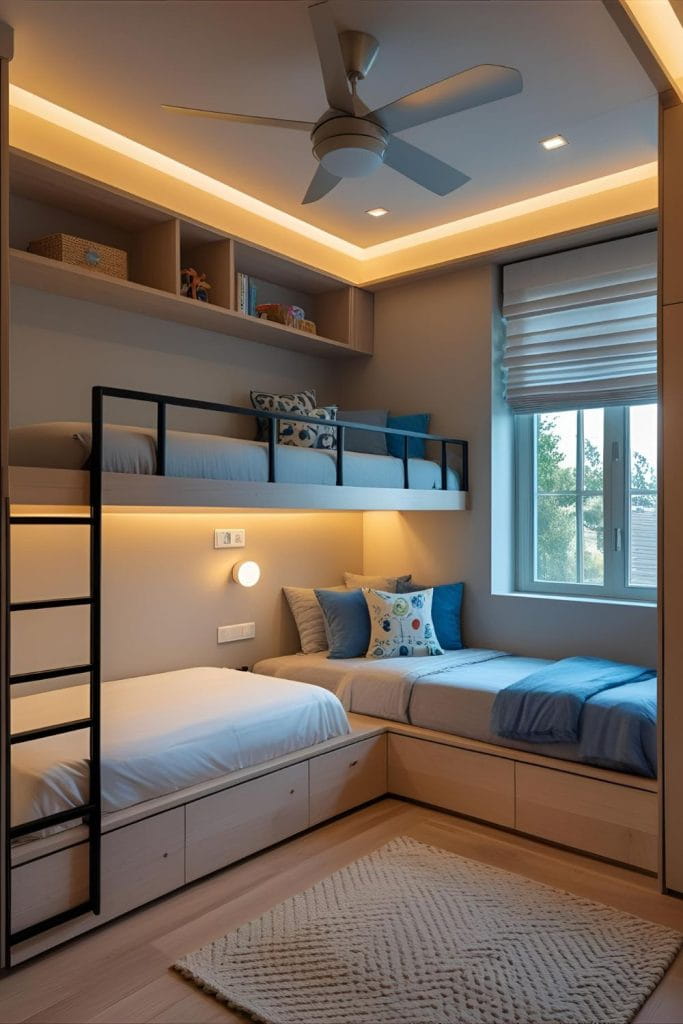 smart bedroom solution for two 