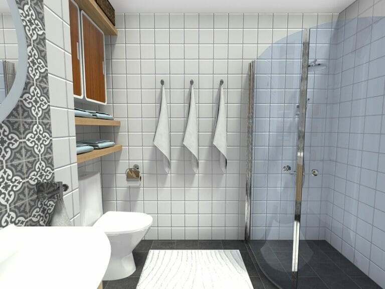 Layered Towel Bar Storage Ideas