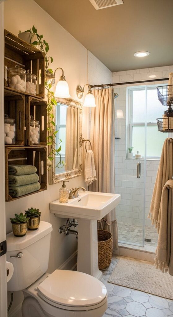 Shabby Chic Wall Storage Ideas