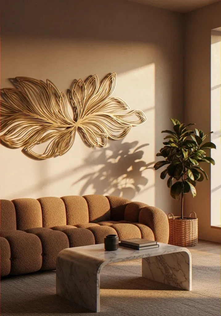 5 Modern Wall Decor Ideas for a Glam Home Aesthetic Metal Sculpture Decor