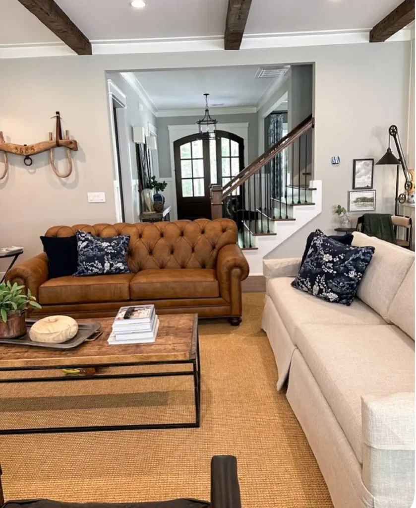 Mixed material decor style