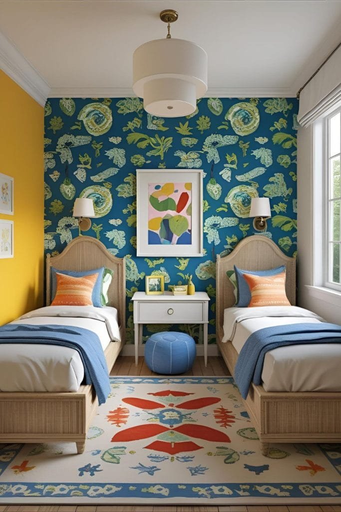 6 Modern Minimalist Small Shared Bedroom Ideas Kids Bedroom Accent Wall Ideas