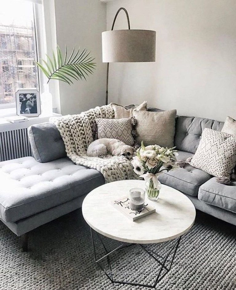 6 Apartment Living Room Inspiration You'll Want To Copy Instantly Modern Arc Floor Lamp