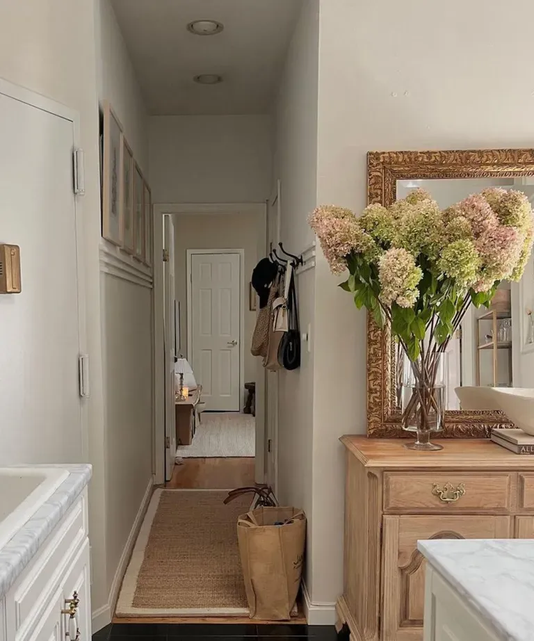7 Small Hallway Decor Ideas for Narrow Spaces Light and airy color palette ideas