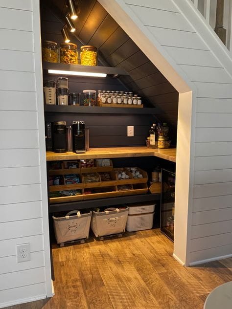 13 Smart Under Stairs Pantry Closet Shelving Ideas To Maximize Space Coffee Nook Ideas