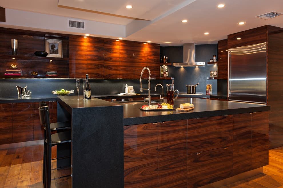10 Kitchen Cabinet Ideas That Elevate Quiet Luxury in Modern Homes Modern Brown Cabinets