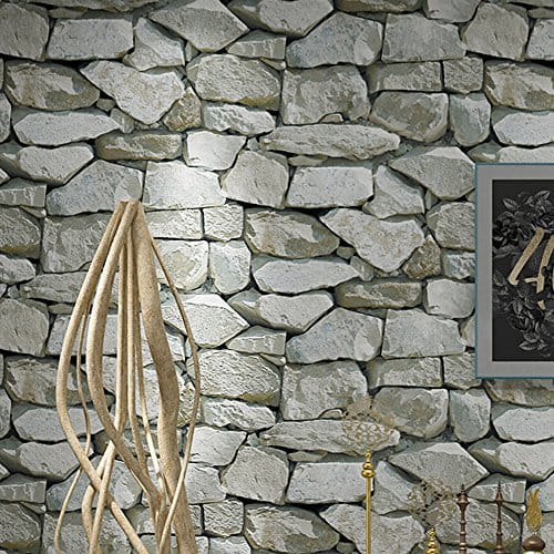 Gray Stone Wall Design