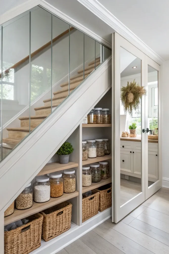 13 Smart Under Stairs Pantry Closet Shelving Ideas To Maximize Space Mirror Wall Design Ideas