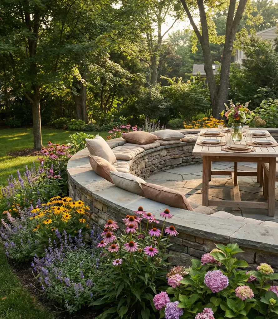 5 Low Maintenance Backyard Design Ideas You To Need In 2026 Stone patio garden design
