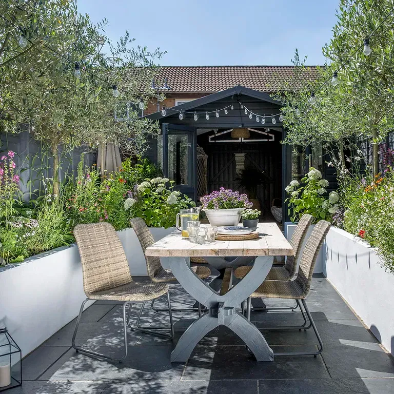 13 Outdoor Patio Decor Ideas to Make Your Space Look Expensive Seasonal planting rotation
