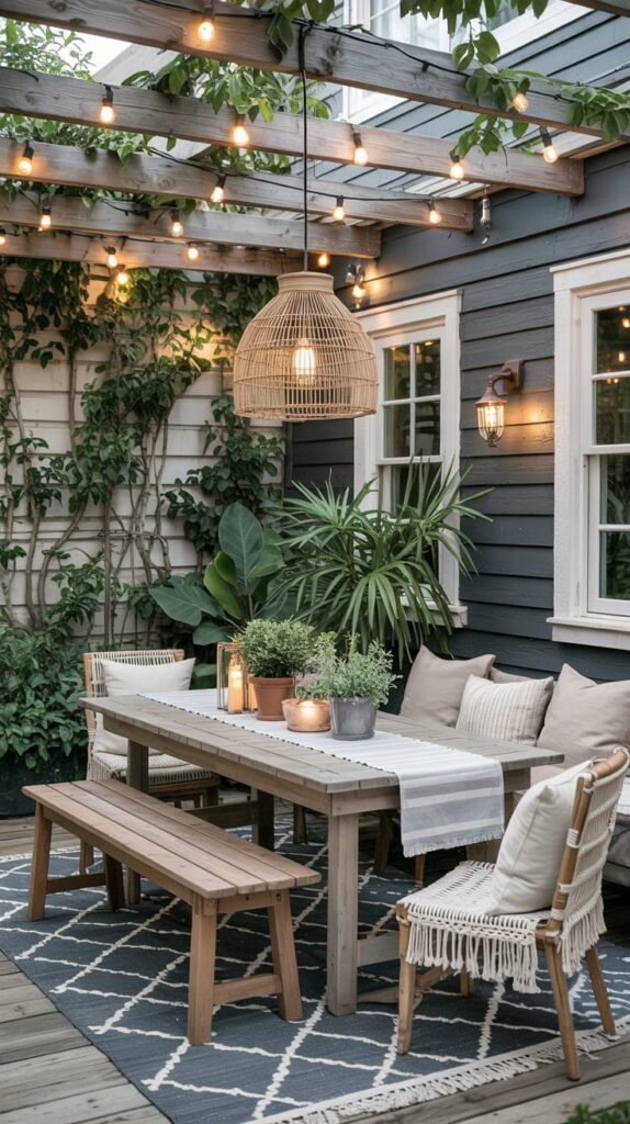 13 Outdoor Patio Decor Ideas to Make Your Space Look Expensive Fairy Light Garden Dinner Vibes