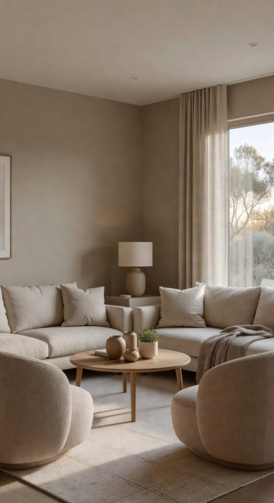 4 Brown Livingroom Aesthetic Accent That Will Instantly Give Your Space a High-End Luxury Aesthetic Look for 2026 Brown and White Living Room