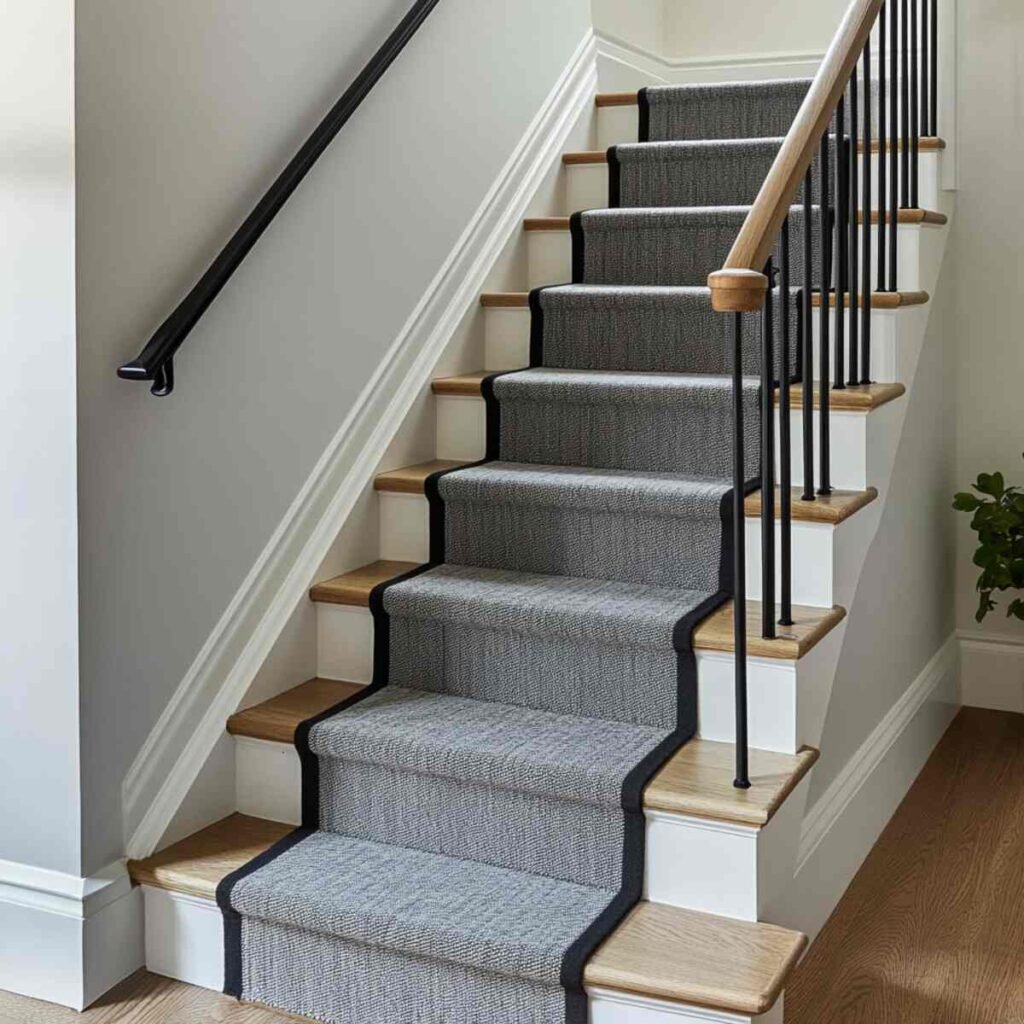 7 Stair Runner Ideas For Narrow Space Color Blocking Decor