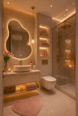 4 Small Bathroom Inspiration: Affordable Upgrades With Big Impact Soft Color Palette