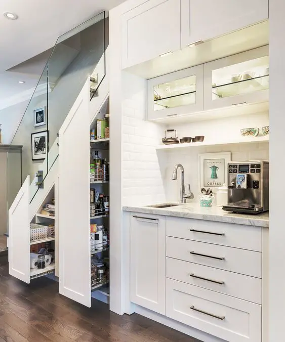 13 Smart Under Stairs Pantry Closet Shelving Ideas To Maximize Space Under Stairs Kitchen