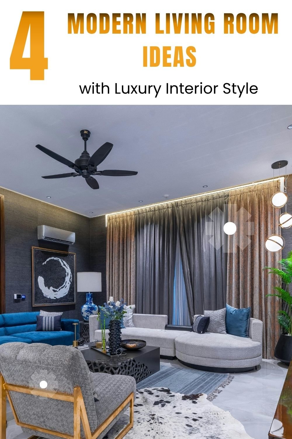 You are currently viewing 4 Modern Living Room Ideas with Luxury Interior Style