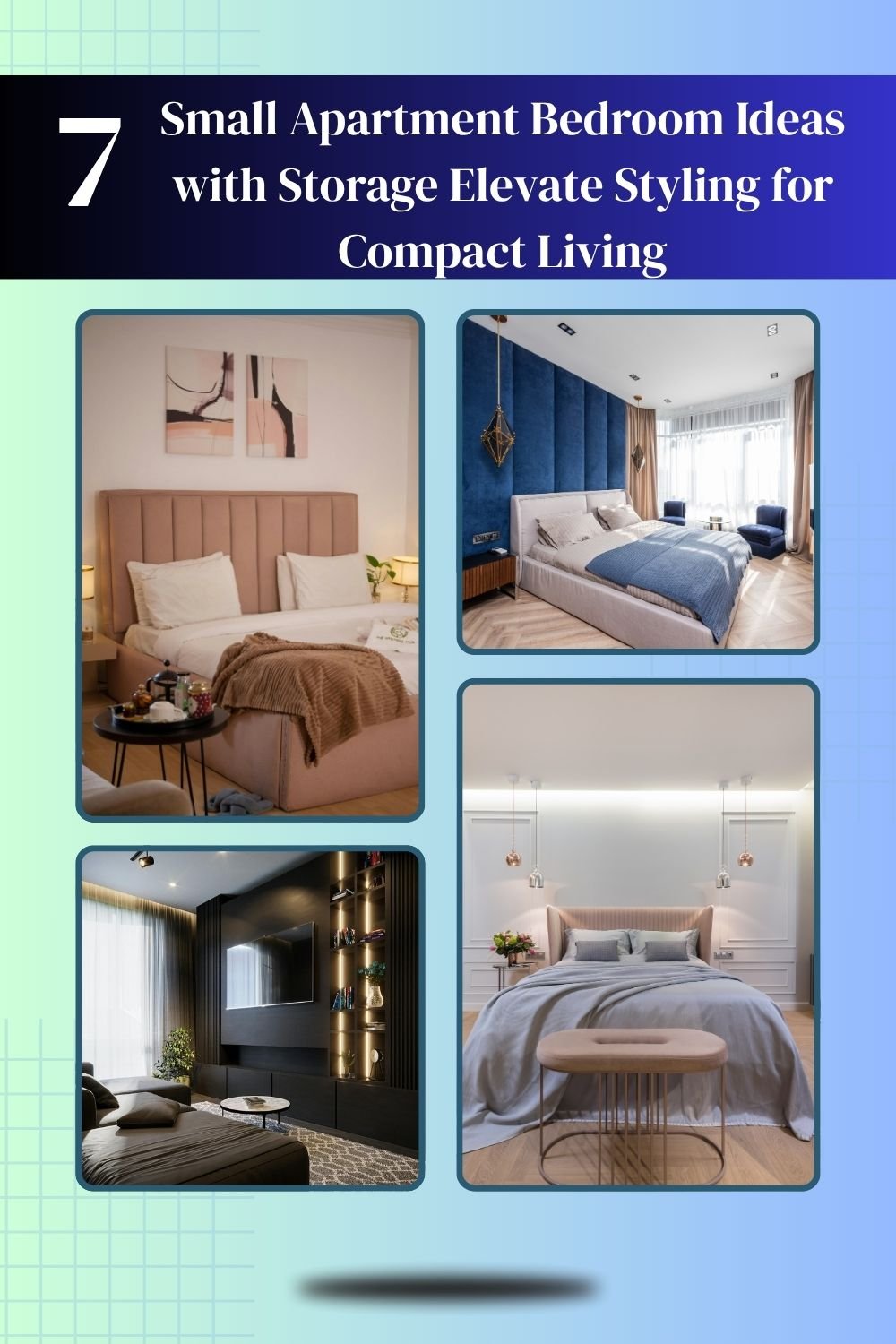 You are currently viewing 7 Small Apartment Bedroom Ideas with Storage Elevate Styling for Compact Living