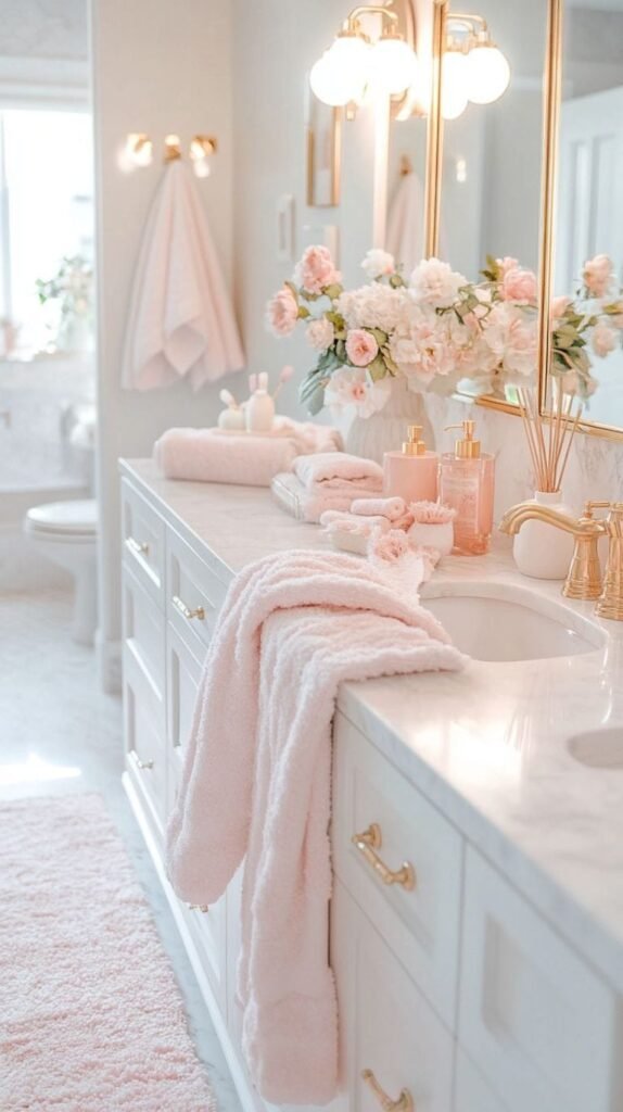 8 Bathroom Decor Ideas with Minimalist Styling for a Clean, Modern Look Apartment Bathroom Ideas with Girly Decor