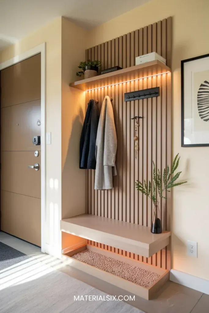 Behind the Door Entryway Storage Ideas