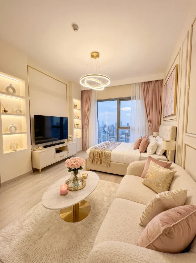 Modern Blush Pink Bedroom Decor