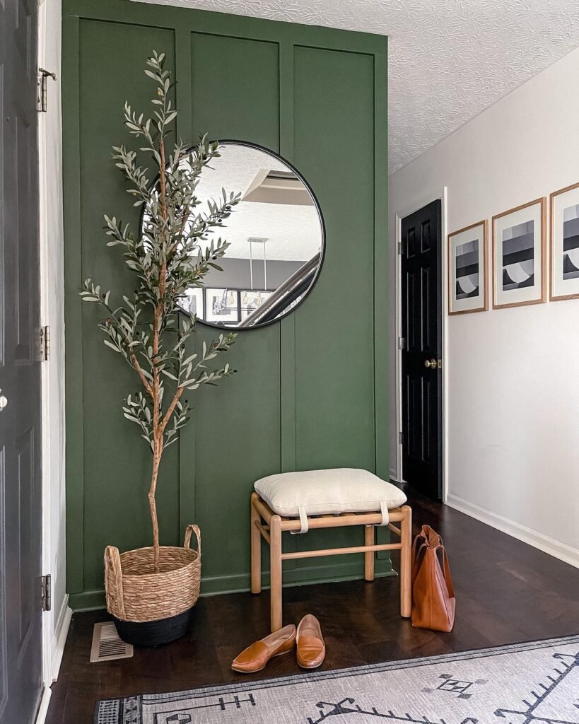 Accent Wall with Mirror