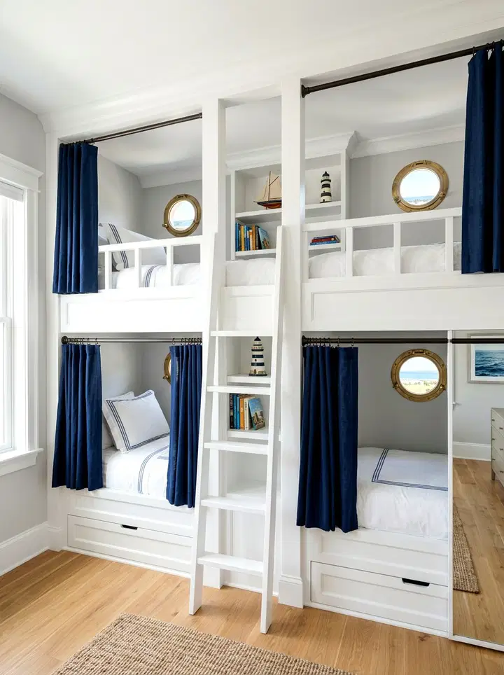 Custom Built-In Bunk Beds