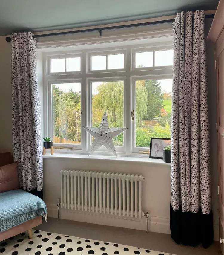 Modern Color Block Curtains