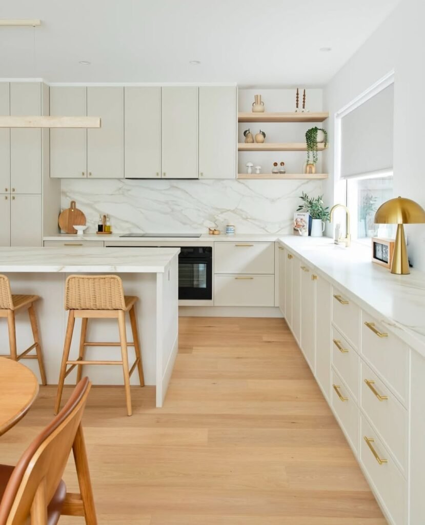 11 Modern Kitchen Decor Ideas For Small Spaces in 2026 Cream Marble Interior Design