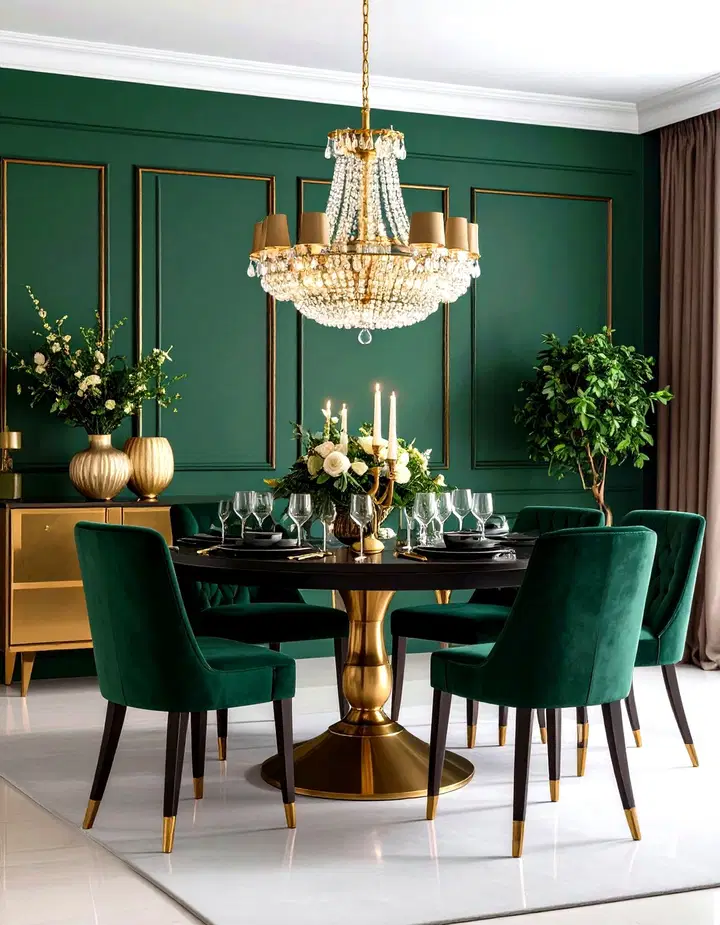 Emerald Green Dining Room
