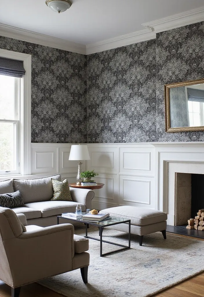 6 Living Room Wallpaper Ideas to Instantly Upgrade Your Home in 2026 Monochrome Wallpaper Ideas