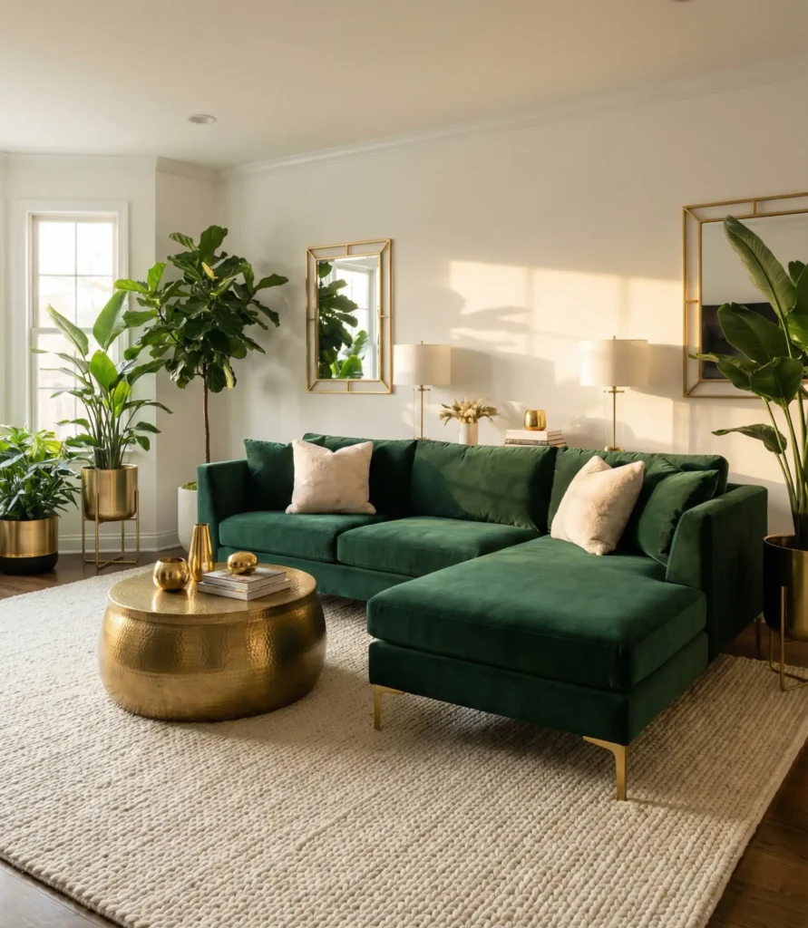 Green Sectional Sofa Styling Ideas