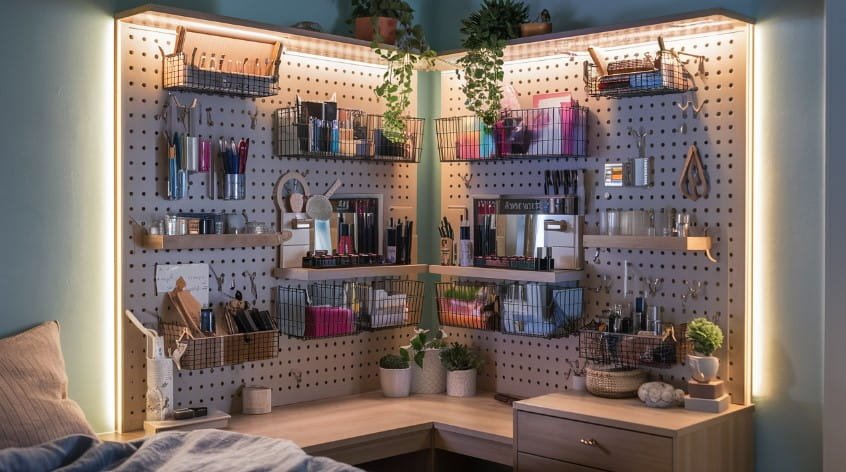 8 Small Space Storage Ideas to Maximize Every Inch of Your Home Pegboard Organization Ideas