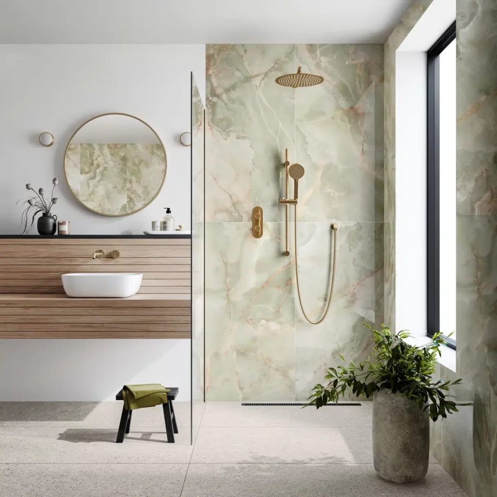 8 Bathroom Decor Ideas with Minimalist Styling for a Clean, Modern Look Large Tiles for Small Spaces