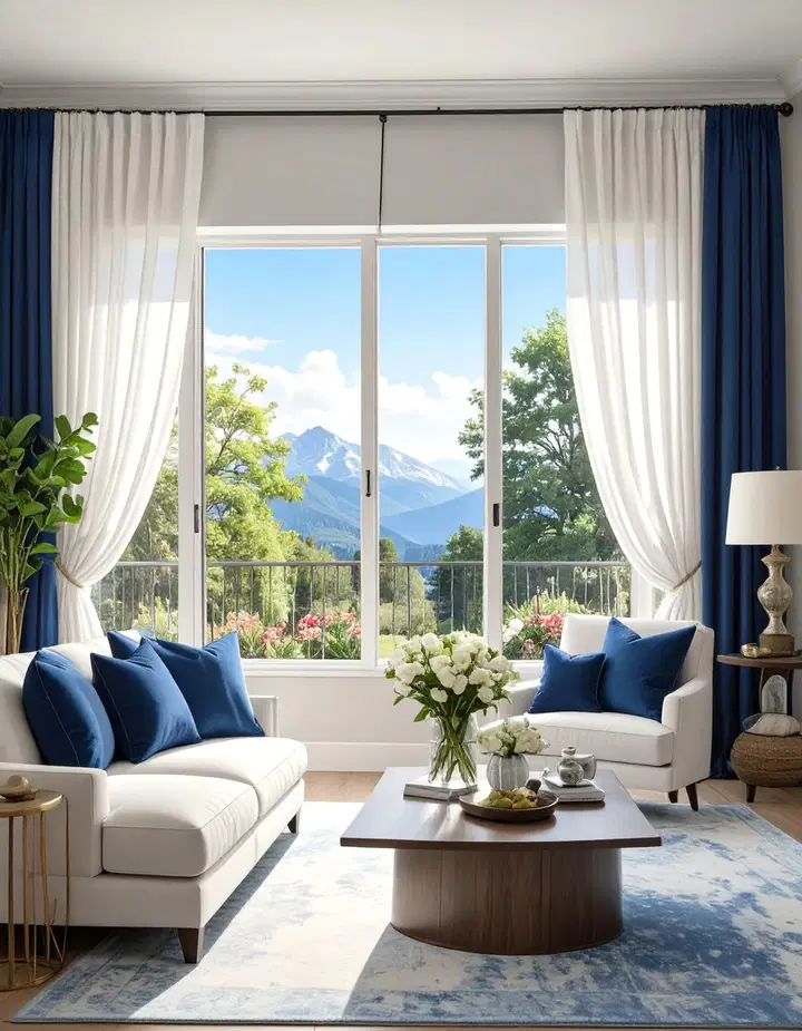 Sheer Curtains with Drapes