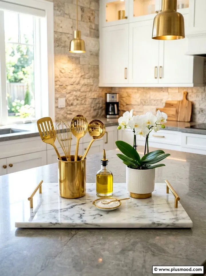 marble kitchen tray