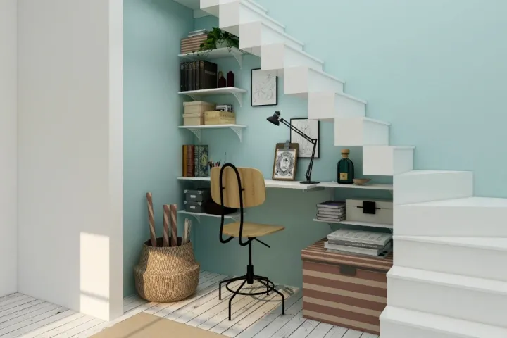 8 Small Space Storage Ideas to Maximize Every Inch of Your Home Stairwell Decor Ideas