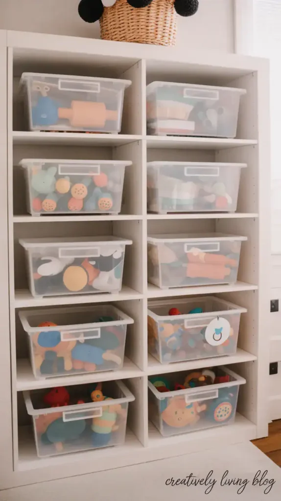 8 Small Space Storage Ideas to Maximize Every Inch of Your Home Clear Container Toy Storage Ideas for Small Toys
