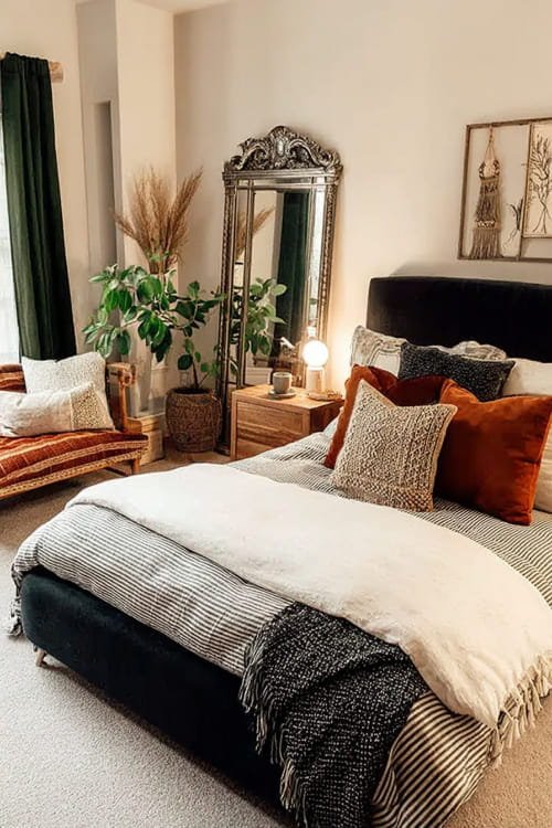 9 Master Bedroom Decor Inspiration to Create a Luxury Retreat in 2026 Modern Bedroom Decor with Velvet Headboard