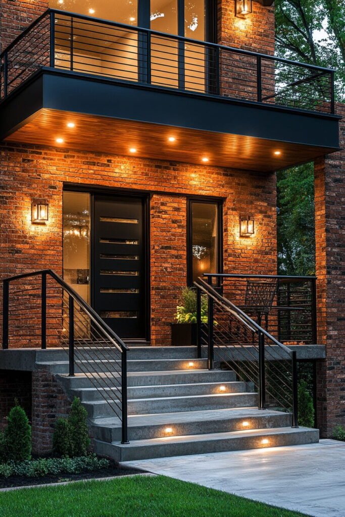 Modern Industrial Porch Design Inspiration