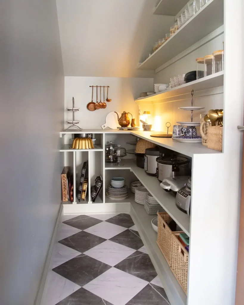 Luxury Kitchen Appliances and Open Shelves
